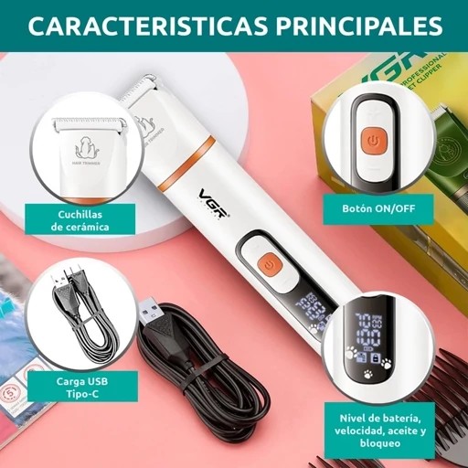 ماشین اصلاح حیوانات خانگی برند VGR مدل V-204 با کیفیتجدید