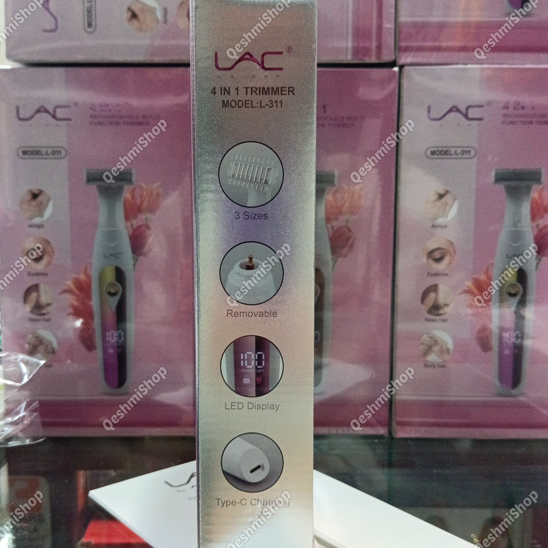 موزن زنانه 4 کاره صورت و بدن شارژی برند لایچی مدل LAC L-311