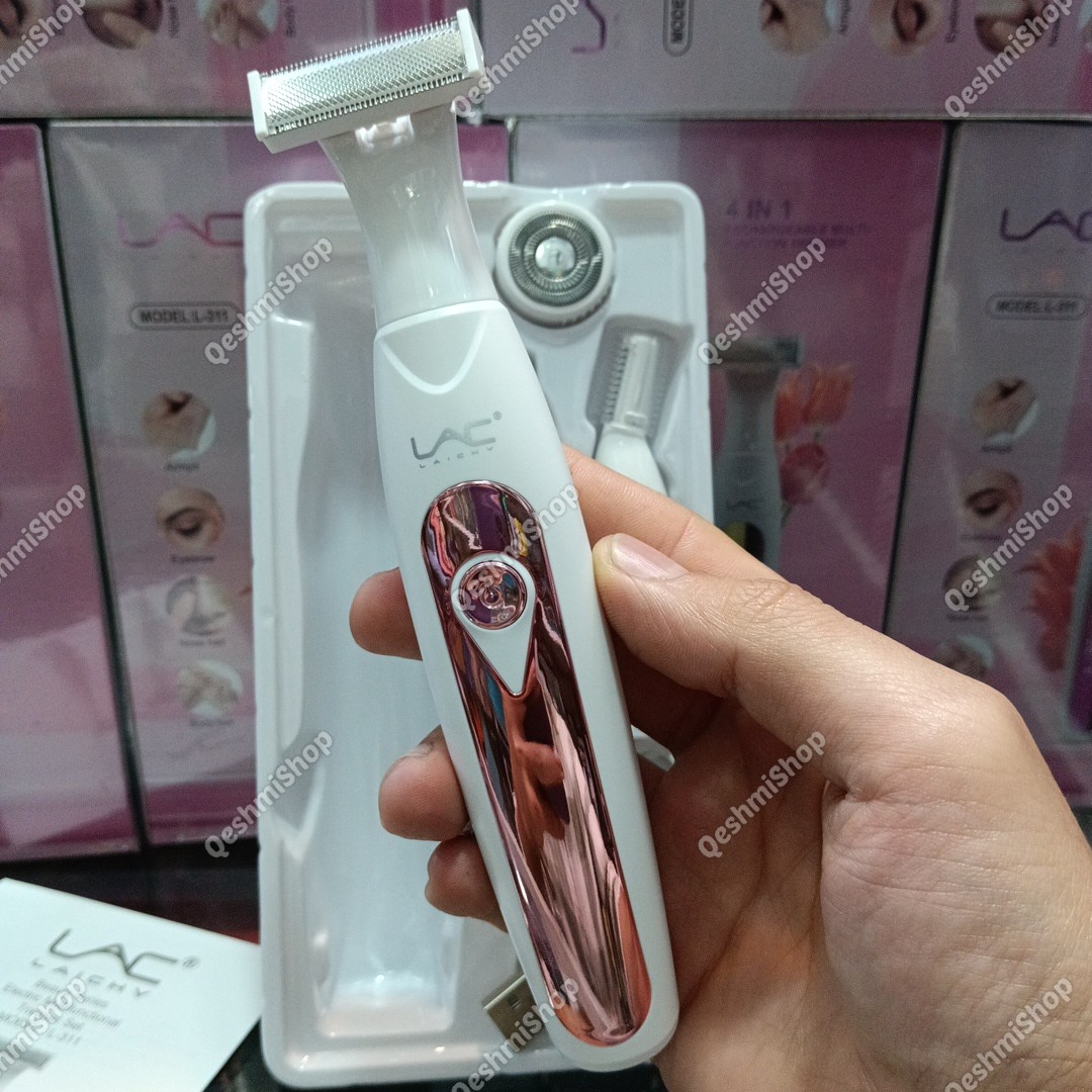 موزن زنانه 4 کاره صورت و بدن شارژی برند لایچی مدل LAC L-311