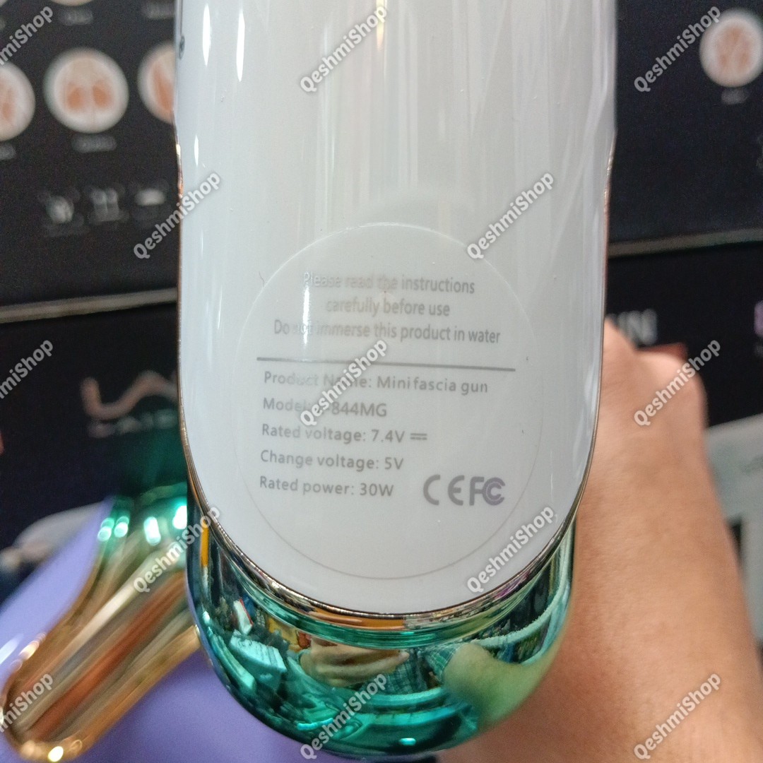 مینی ماساژور تفنگی شارژی دیجیتال LAC مدل L-844MG (طراحی لوکس همراه با 4 سری