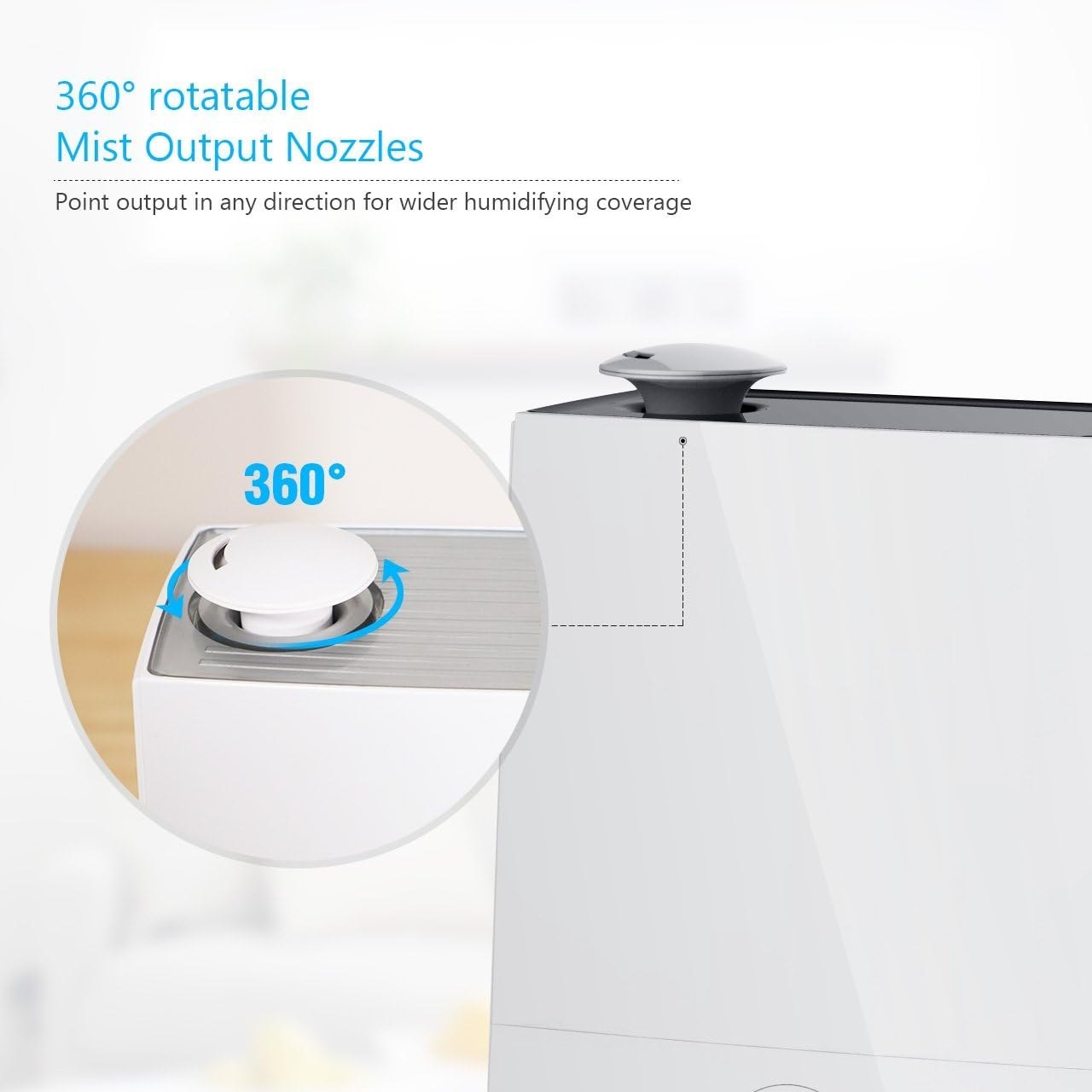 دستگاه بخور سرد InnoGear مدل SPS-809H رطوبت ساز اولتراسونیک 4 لیتری با کنترل لمسی و نازل 360 درجه