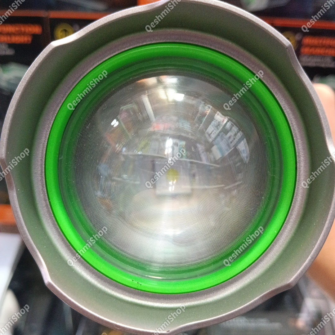 چراغ قوه شارژی چند منظوره Searchlight مدل MM-6677 زوم دار و دارای پنل خورشیدی