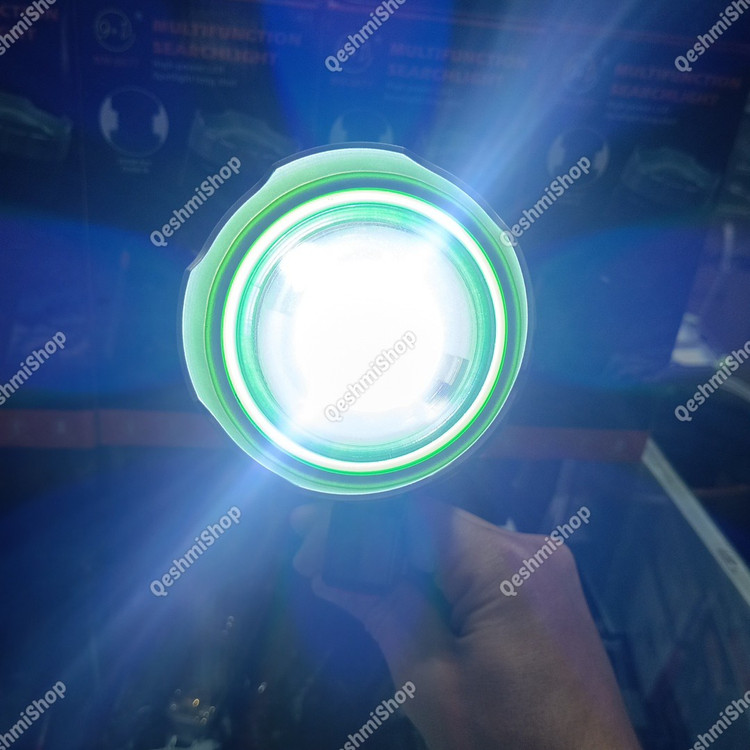 چراغ قوه شارژی چند منظوره Searchlight مدل MM-6677 زوم دار و دارای پنل خورشیدی