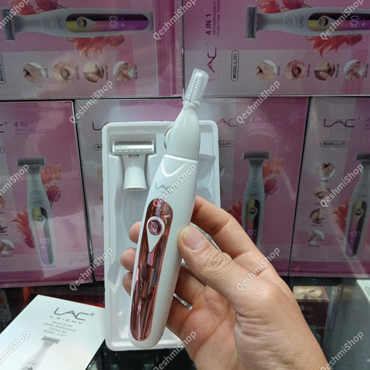 ماشین اصلاح زنانه (موزن) چندکاره LAC L-311 صورت و بدن شارژی