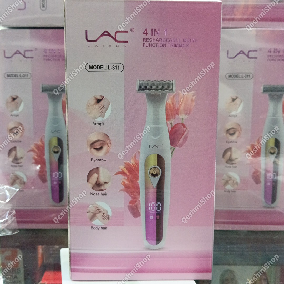 ماشین اصلاح زنانه (موزن) چندکاره LAC L-311 صورت و بدن شارژی