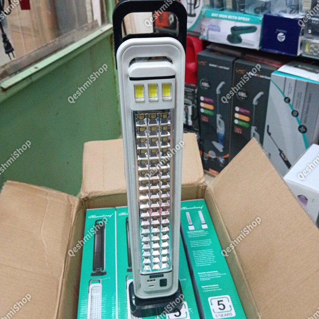 چراغ شارژی خورشیدی مدل HEL-6889T باتری 3000 میلی آمپر لیتیوم یون