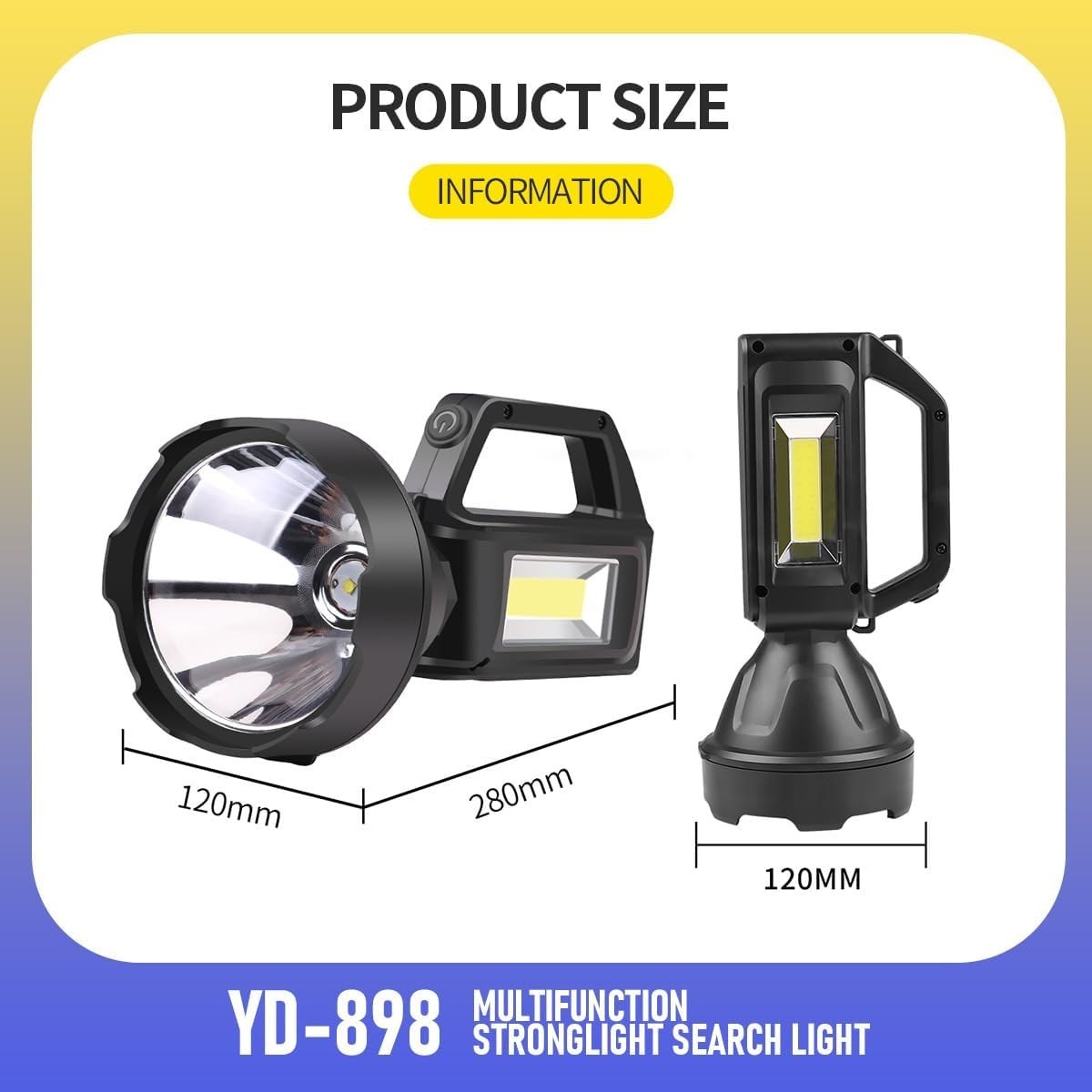 چراغ دستی شارژی مدل YD-898
