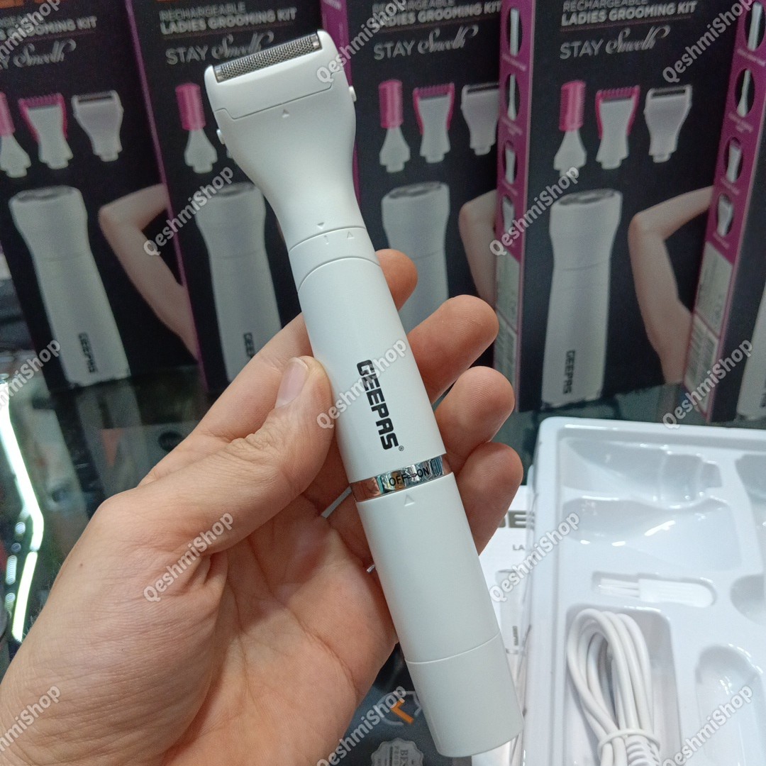 شیور (موزن) زنانه 4 کاره جیپاس GLS86058N صورت بدن ابرو شارژی