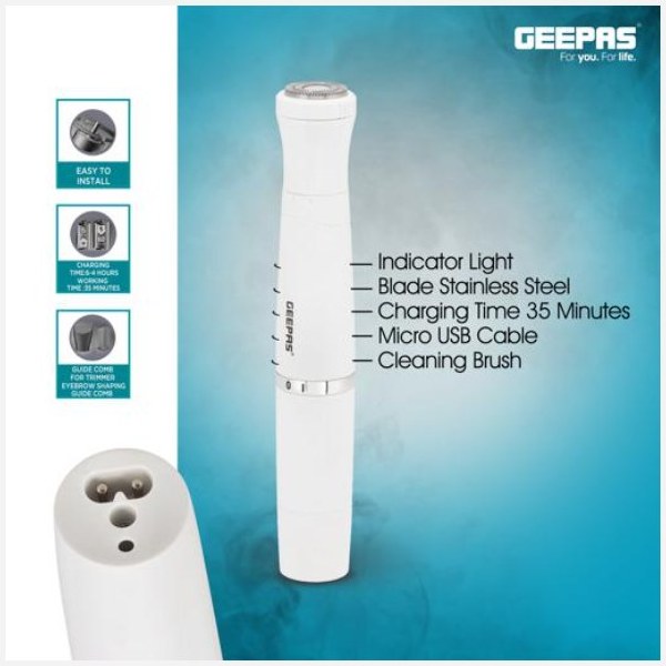 شیور (موزن) زنانه 4 کاره جیپاس GLS86058N صورت بدن ابرو شارژی