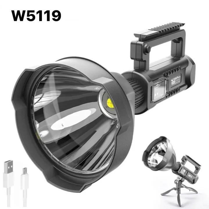 چراغ قوه قدرتمند مدل W5119 همراه سه پایه