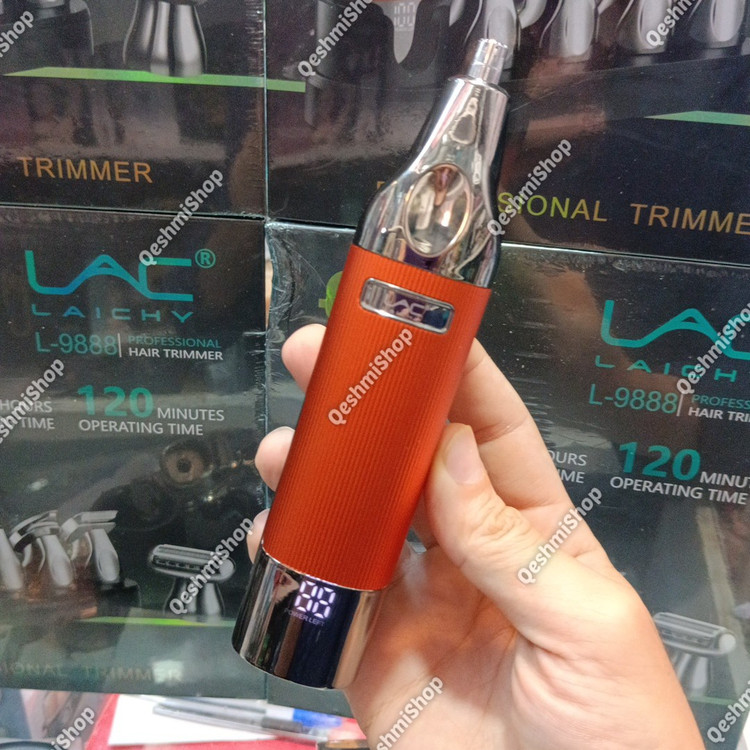 ماشین اصلاح چند کاره لایچی مدل L-9888 با 6 سری مختلف شامل خط زن، شیور، گوش و بینی و اصلاح بدن موجود در فروشگاه قشمی شاپ