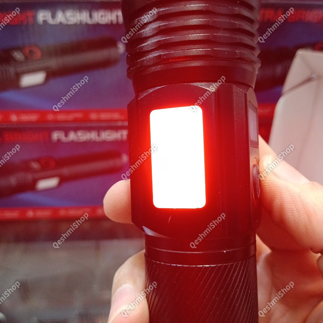 چراغ قوه حرفه ای BCT-BRIGHT مدل BCT-6528 نور متمرکز، شارژی، طراحی مقاوم مناسب سفر و نگهبانی