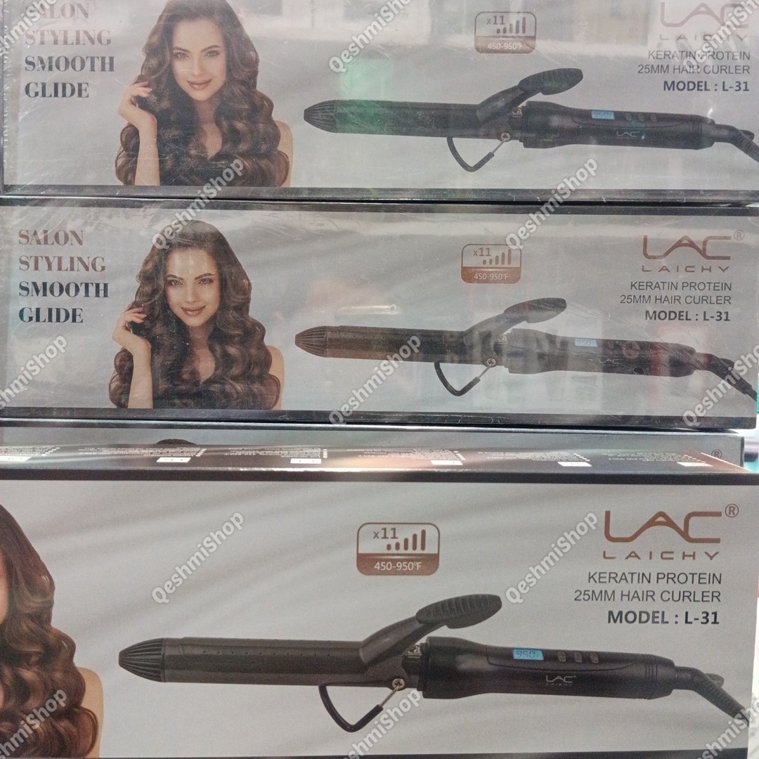 فر کننده مو حالت دهنده مو لایچی مدل KERATIN PROTEIN 25MM HAIR CURLER LAICHY L-31