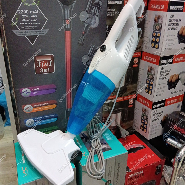 جارو برقی دستی 650 وات لایچی LAICHY مدل L-8670 جارو دسته عصایی پرتابل