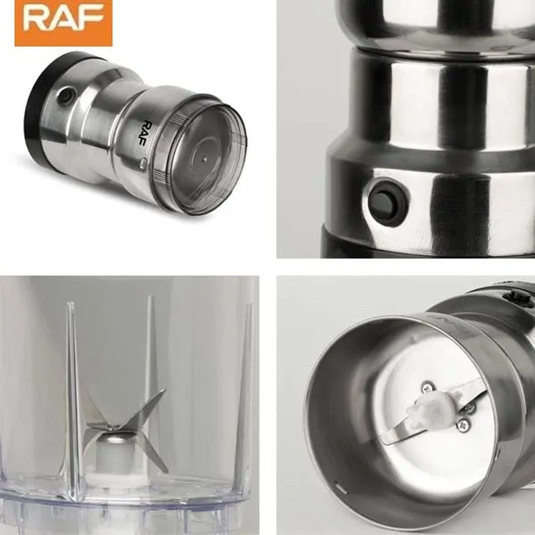 آسیاب تر و خشک 2 در 1 راف مدل RAF R.7126 مینی مخلوط کن و آسیاب ادویه 300 وات