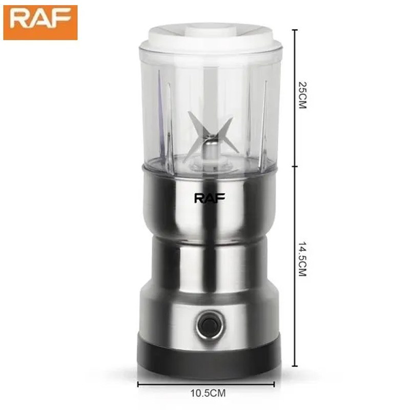 آسیاب تر و خشک 2 در 1 راف مدل RAF R.7126 مینی مخلوط کن و آسیاب ادویه 300 وات