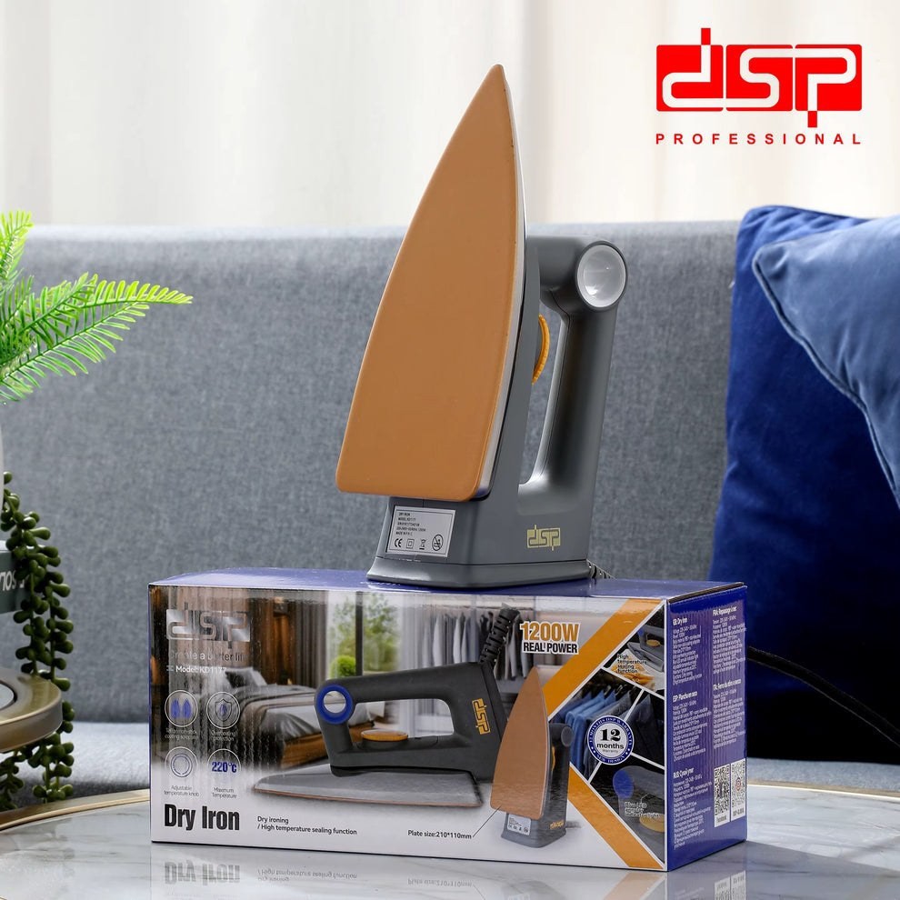 اتو خشک دی اس پی dsp مدل KD1177 توان 1200 وات با قابلیت تنظیم دما