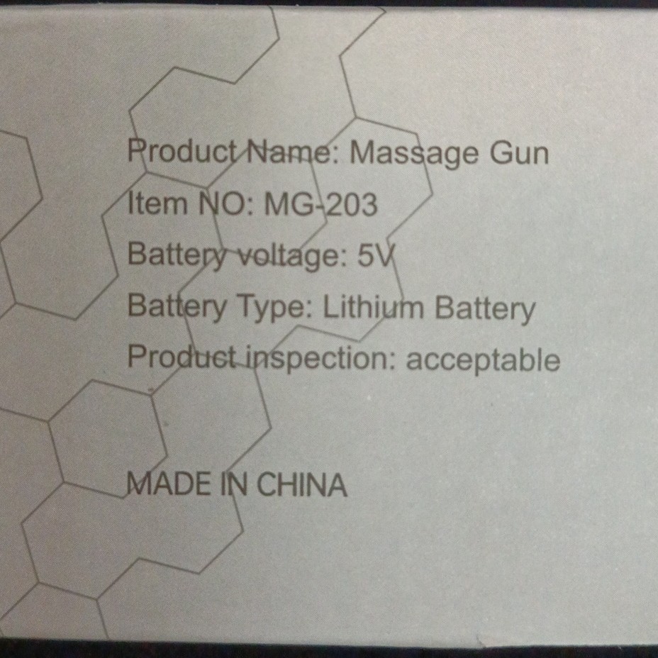 ماساژور تفنگی MINI MASSAGE GUN مدل MG-203 دارای 4 عدد سری ماساژ موجود در فروشگاه قشمی شاپ QESHMISHOP
