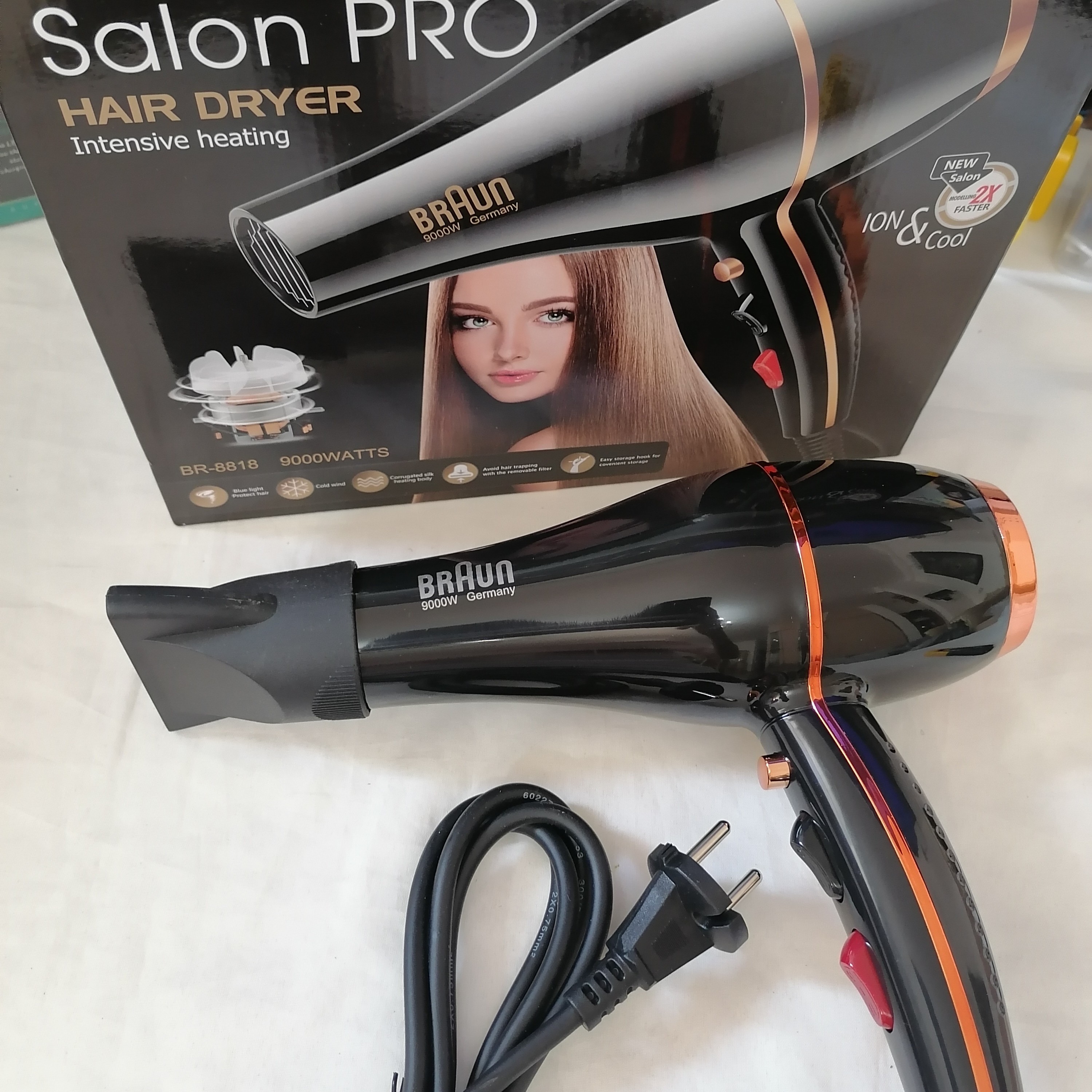 سشوار براون مدل Braun salon pro br 8818