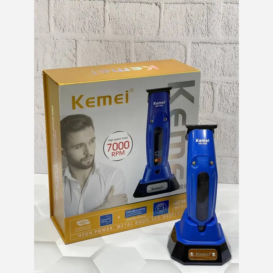 ماشین اصلاح موی سر و صورت کیمی مدل Kemei KM-1553 با کیفیت