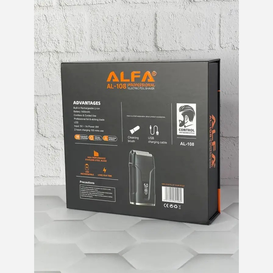 شیور سر و صورت الفا مدل ALFA AL-108 درجه یک