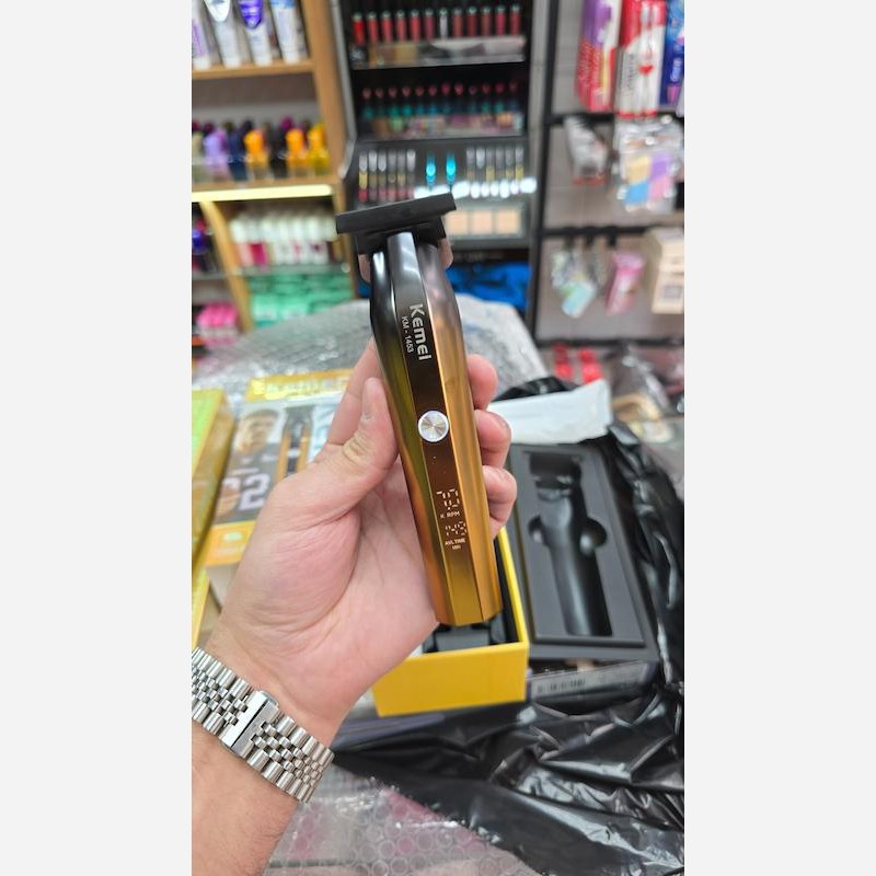 ماشین اصلاح موی سر و صورت حرفه ای شارژی کیمی مدل km-1453 درجه یک