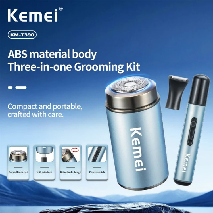 شیور سه کاره ضد آب کیمی Kemei KM-T390