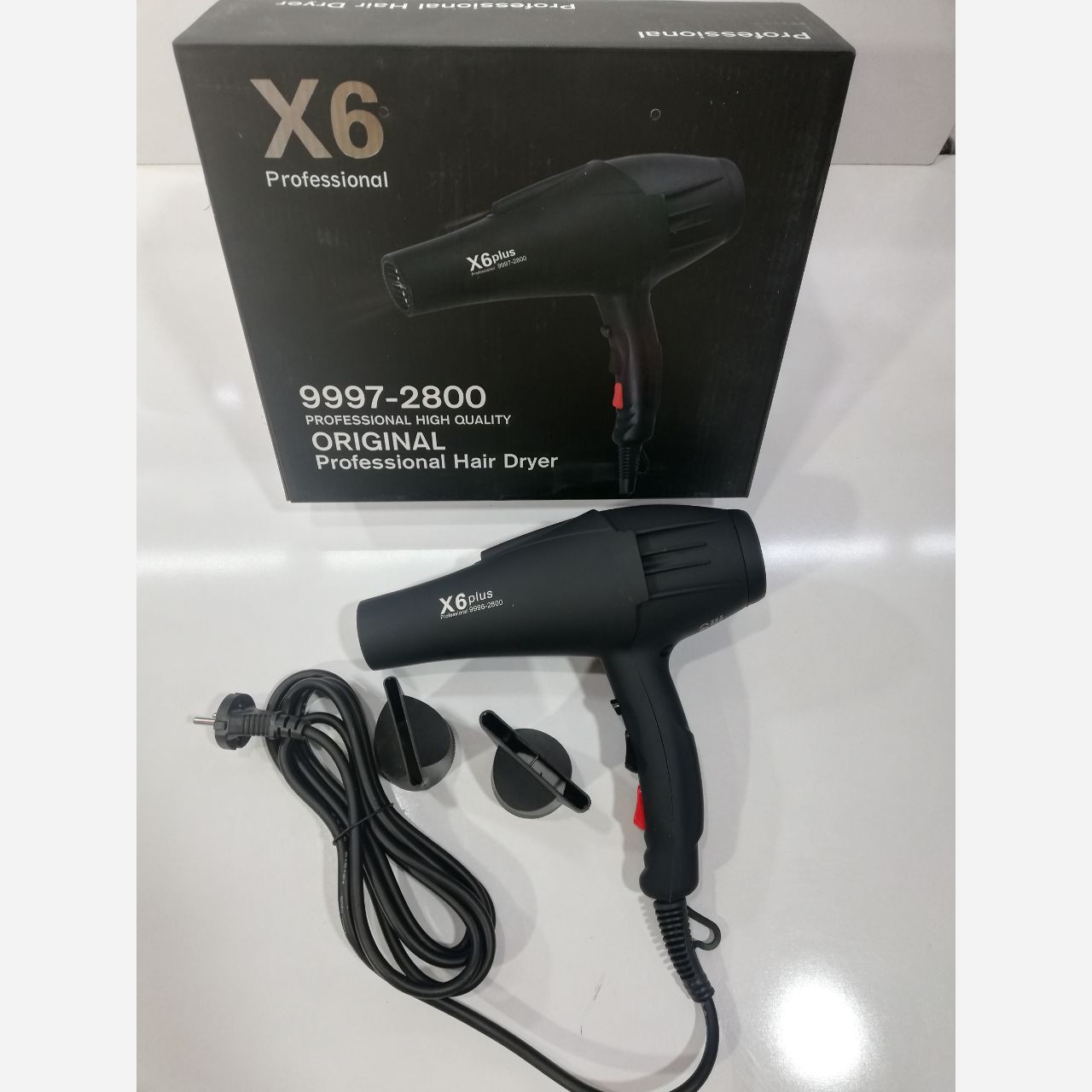 سشوار حرفه ای سالنی مدل X6 قدرت 2800W با کیفیت