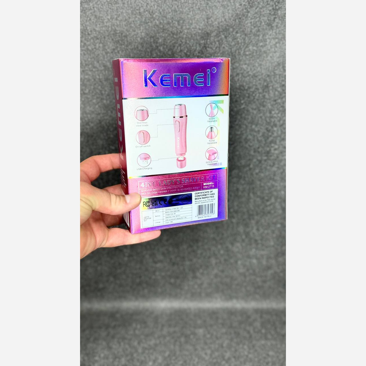 شیور ماتیکی 4کاره کیمی مدل KM-2715جدید بسیار با کیفیت