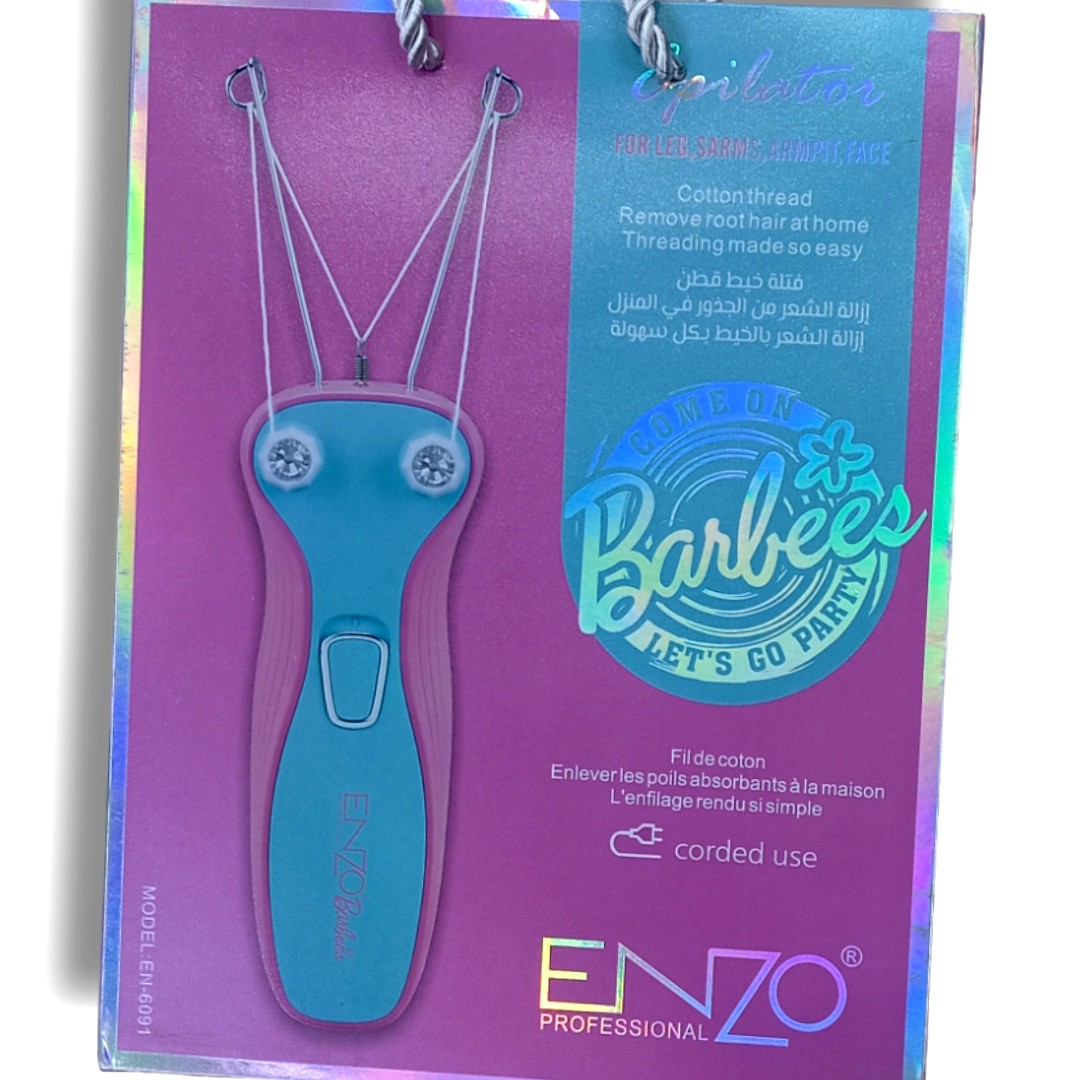 بندانداز صورت وبدن با قدرت عالی مارک انزو ایتالیا ENZO6091 دستگاه مستقیم برق قلاب کاملا استیل دور متور 8000