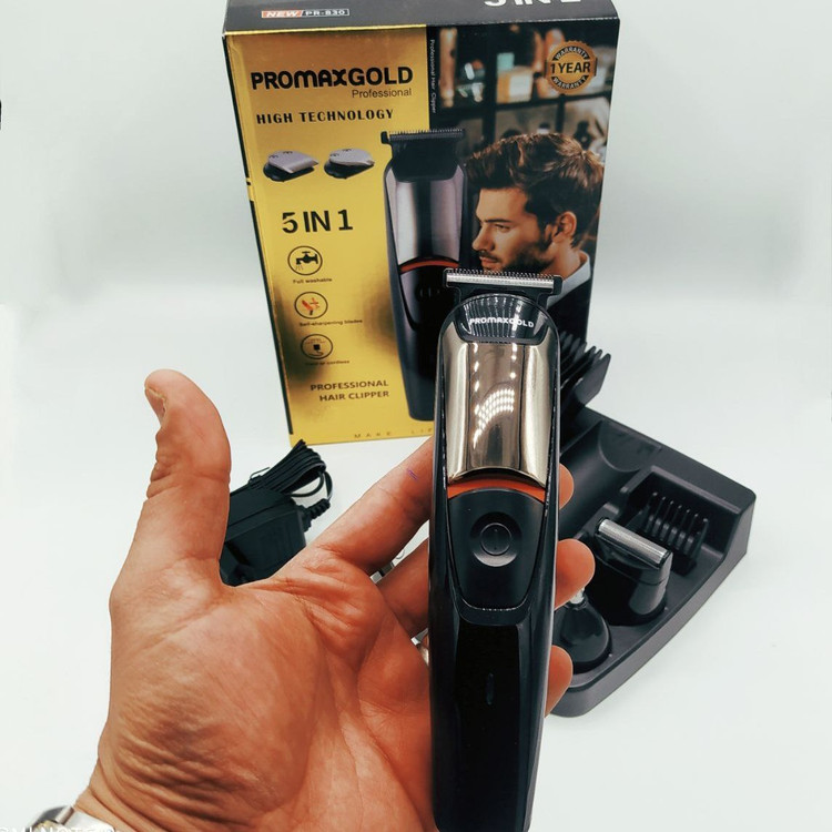خط زن و ماشین اصلاح promax gold ست کامل