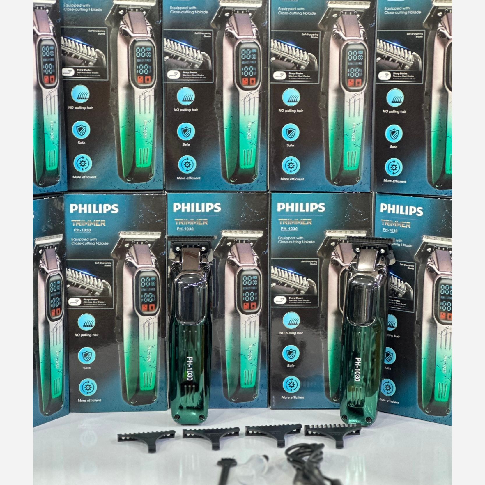 خط زن سر و صورت فیلیپس ضدآب مدل PH-1030 دیجیتالی با کیفیت درجه یک
