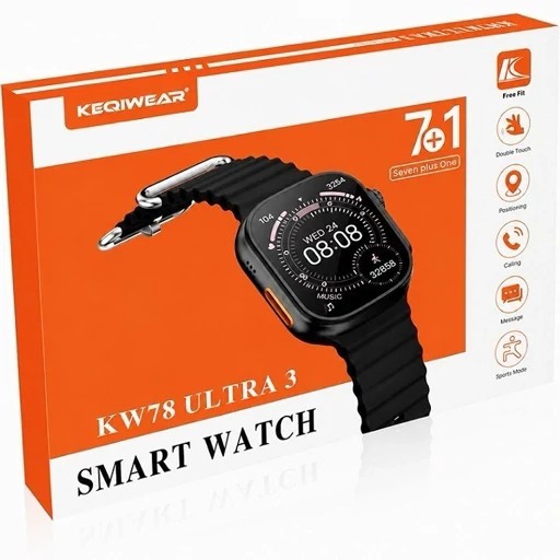ساعت هوشمند طرح اپل واچ اولترا KEQIWEAR مدل KW78 ultra3