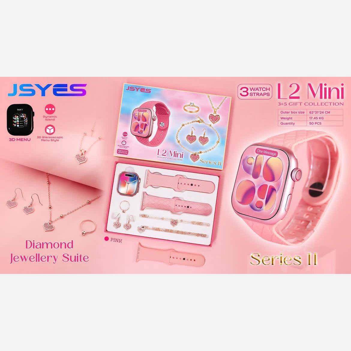ساعت هوشمند مدل JSYES L2Mini سایز 40 میلی متر