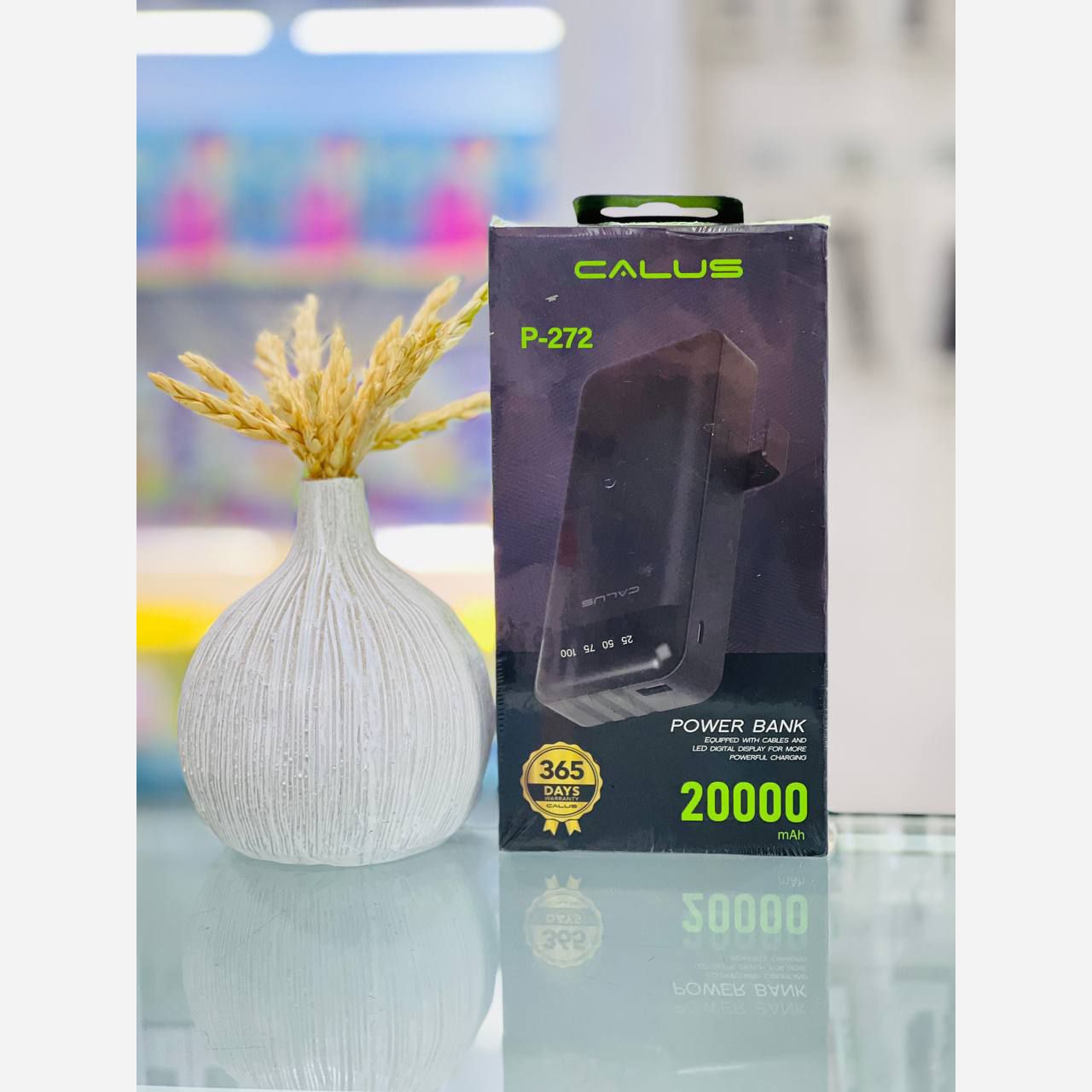 پاوربانک CALUS ظرفیت 20000 میلی آمپرمدل P272 - کابل دار