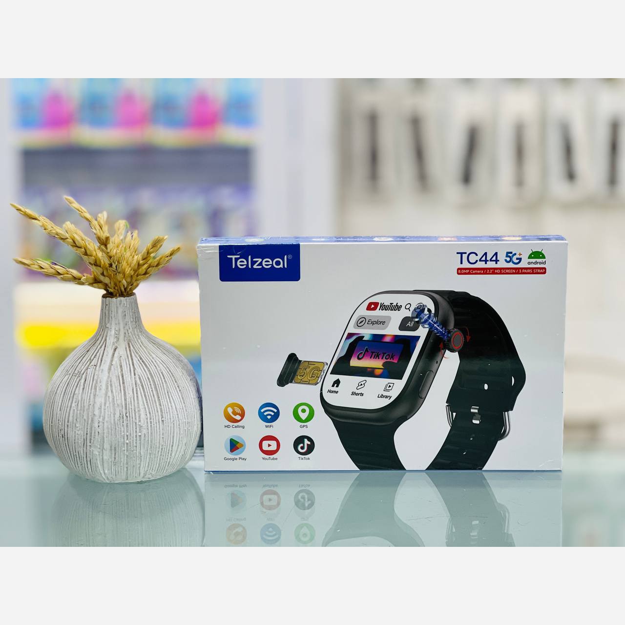 ساعت هوشمند Telzeal TC44 سیم کارت خور با حافظه 64 گیگ و رم 6 گیگابایت