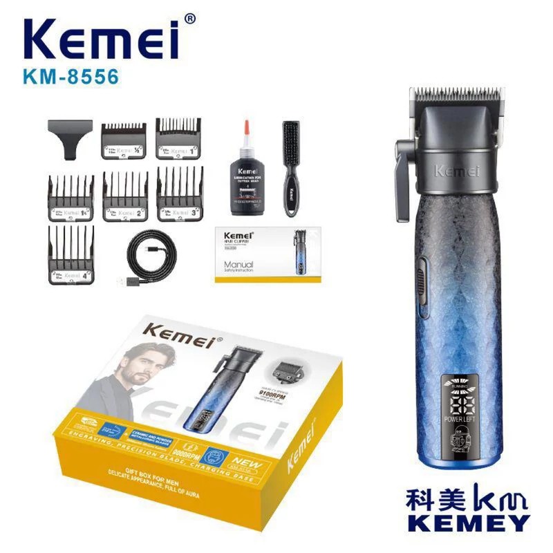 ماشین اصلاح موی سر و صورت شارژی کیمی مدل KM-8556 درجه یک