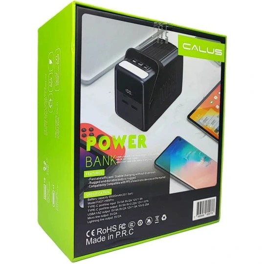پاوربانک 22.5 وات کالوس مدل H95 Pro ظرفیت 95000 میلی آمپر ساعت