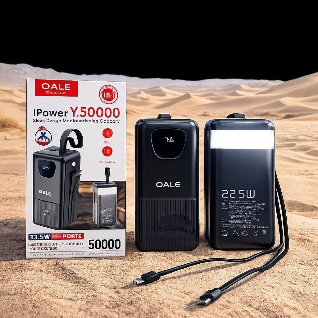 پاوربانک 50000 میلی آمپر OALE مدل Y50000
