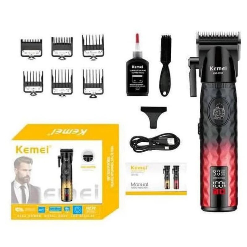 ماشین اصلاح موی سر و صورت شارژی کیمی مدل KM-1782 درجه یک