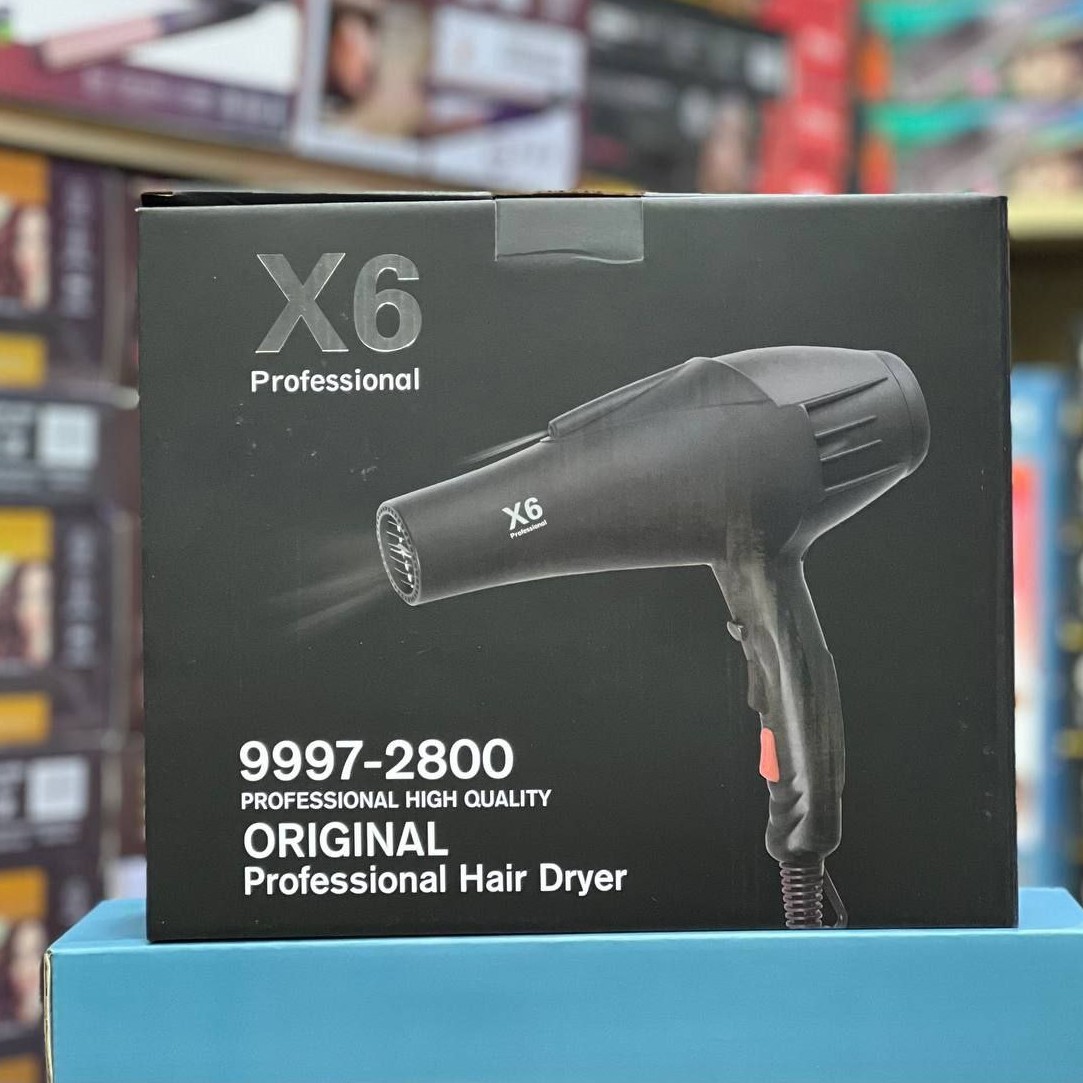 سشوار حرفه ای سالنی مدل X6 قدرت 2800W با کیفیت و درجه یک