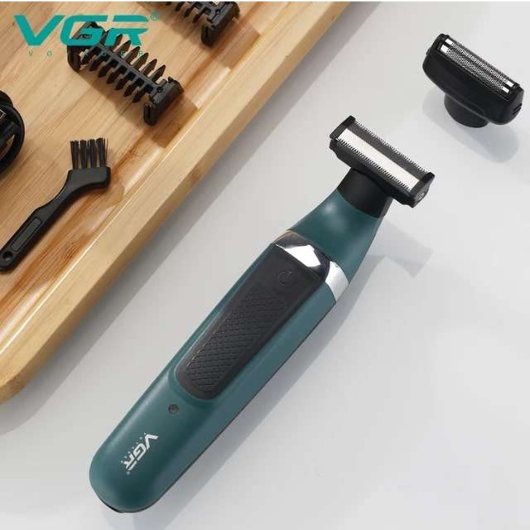 ماشین اصلاح یا ژیلت برقی موی صورت ستو بدن وی جی ار مدل 393 درجه یک