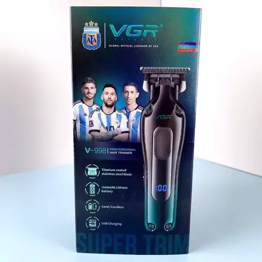 ماشین اصلاح خط زن و صفر زن وی جی آر مدل VGR V-998 بسیار با کیفیت و درجه یک