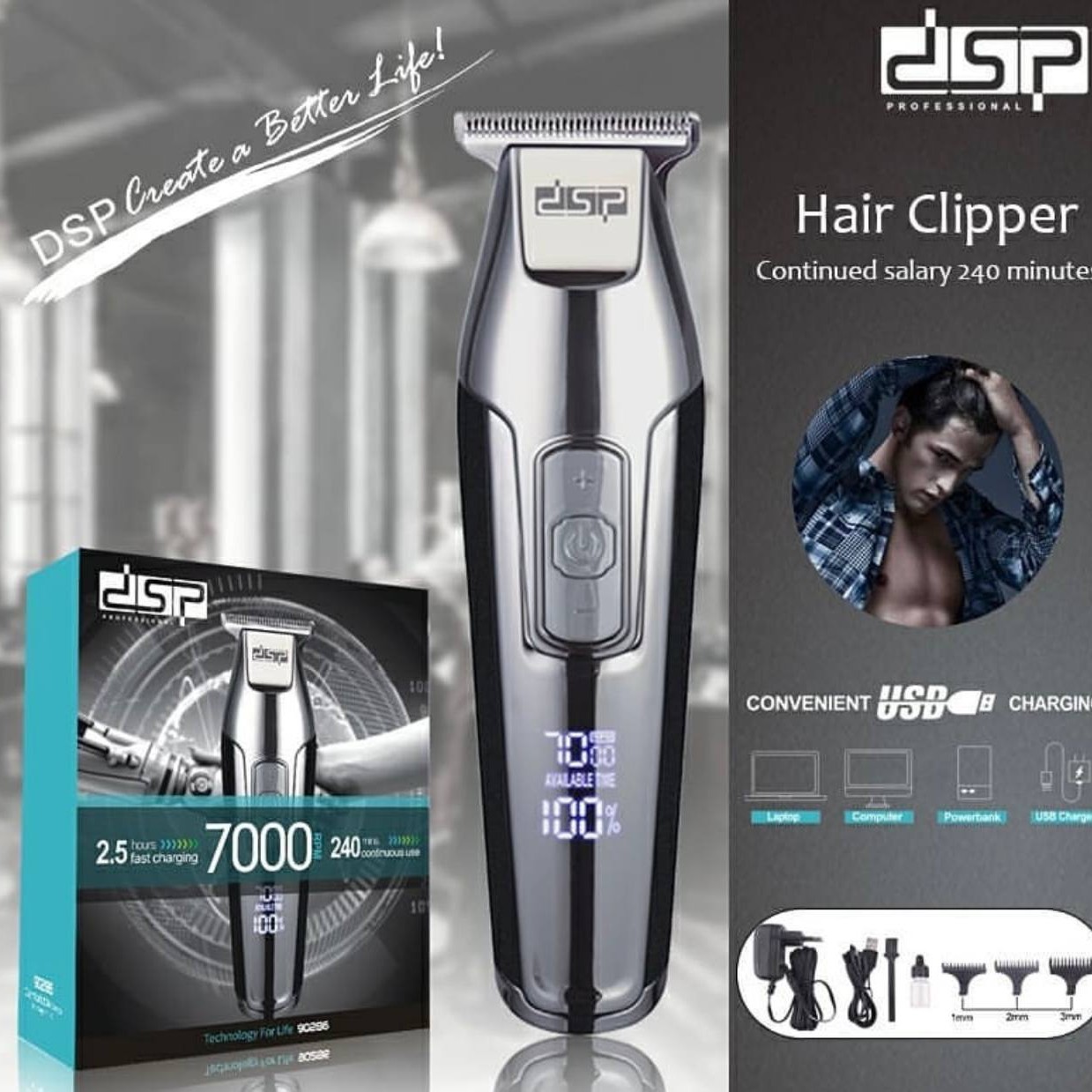 خط زن وریش تراش مارک.dsp7000.صفرزنی بسیارعالی .
