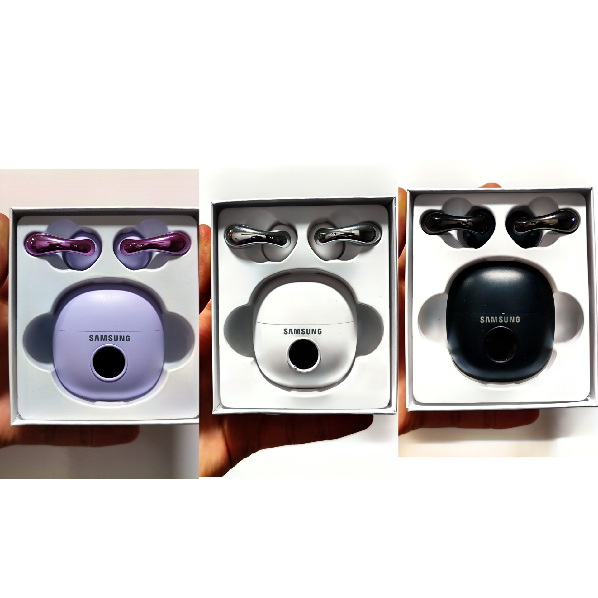 ایرپاد سامسونگ گلکسی بادز Galaxy Buds 3 pro سه رنگ سفید ، مشکی ، بنفش ویژه تخفیف آخر سال