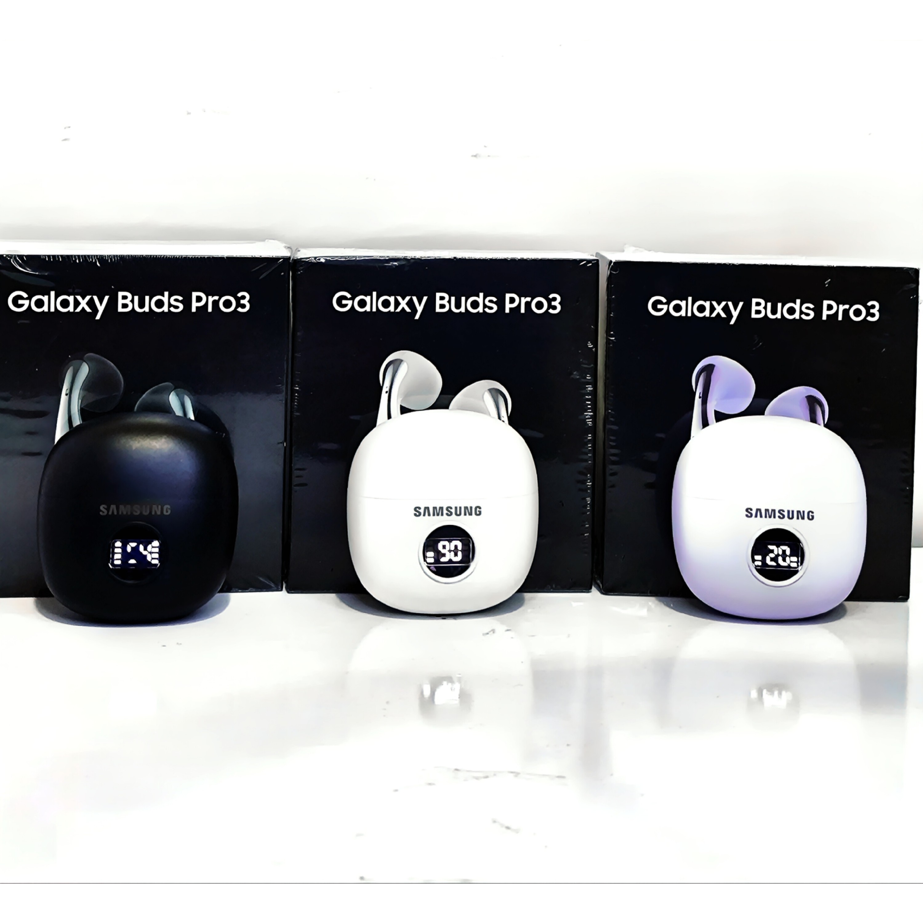 ایرپاد سامسونگ گلکسی بادز Galaxy Buds 3 pro سه رنگ سفید ، مشکی ، بنفش ویژه تخفیف آخر سال