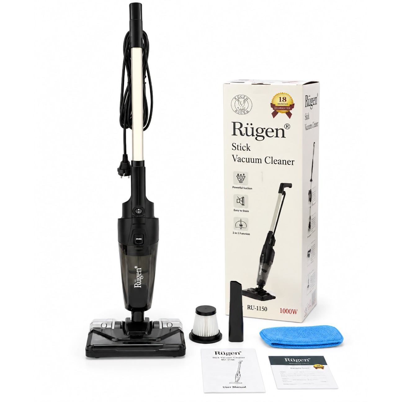 جاروبرقی پرتابل ایستاده( برق مستقیم) روگن RU-1150