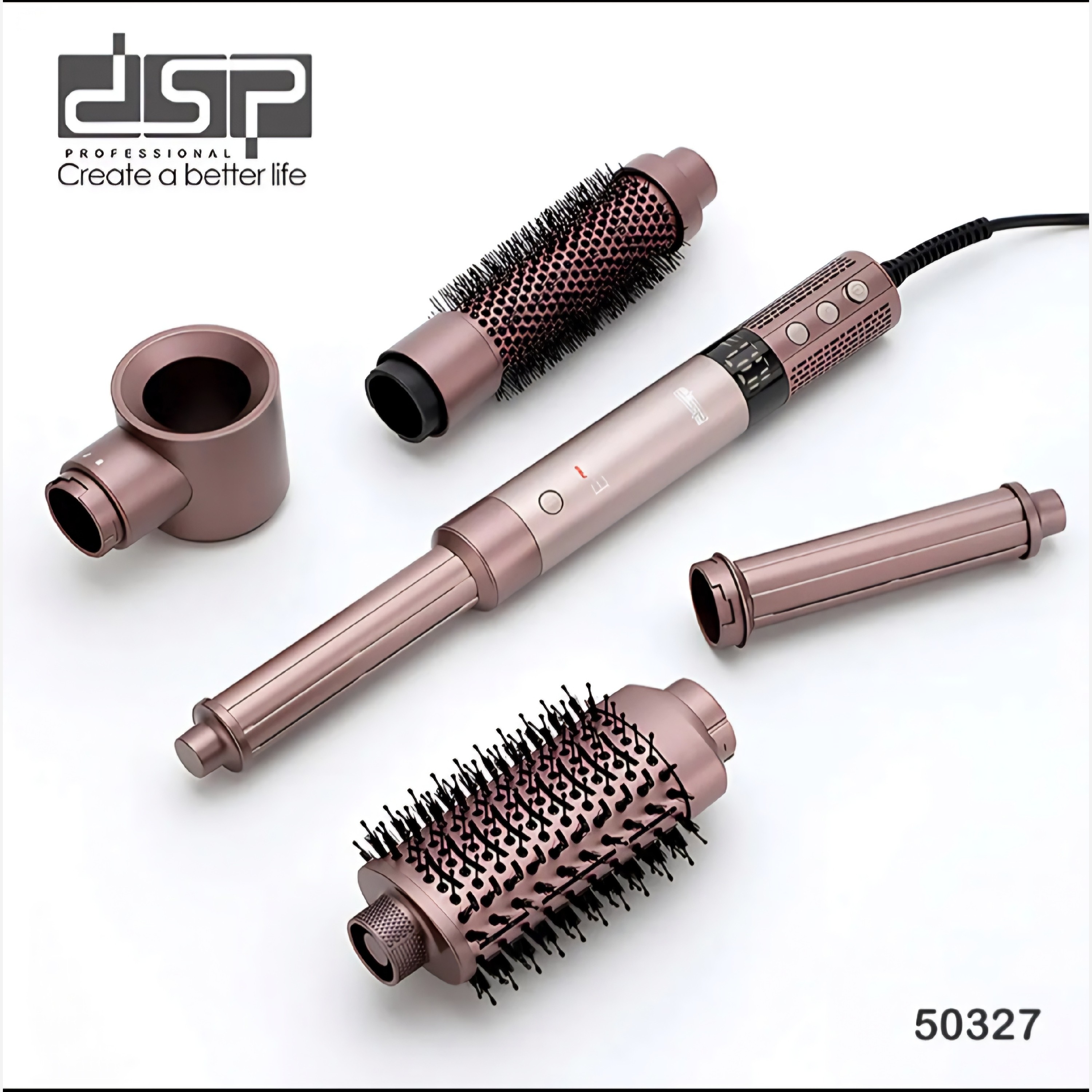 سشوار برس دار و حالت دهنده مو دی اس پی DSP-50327