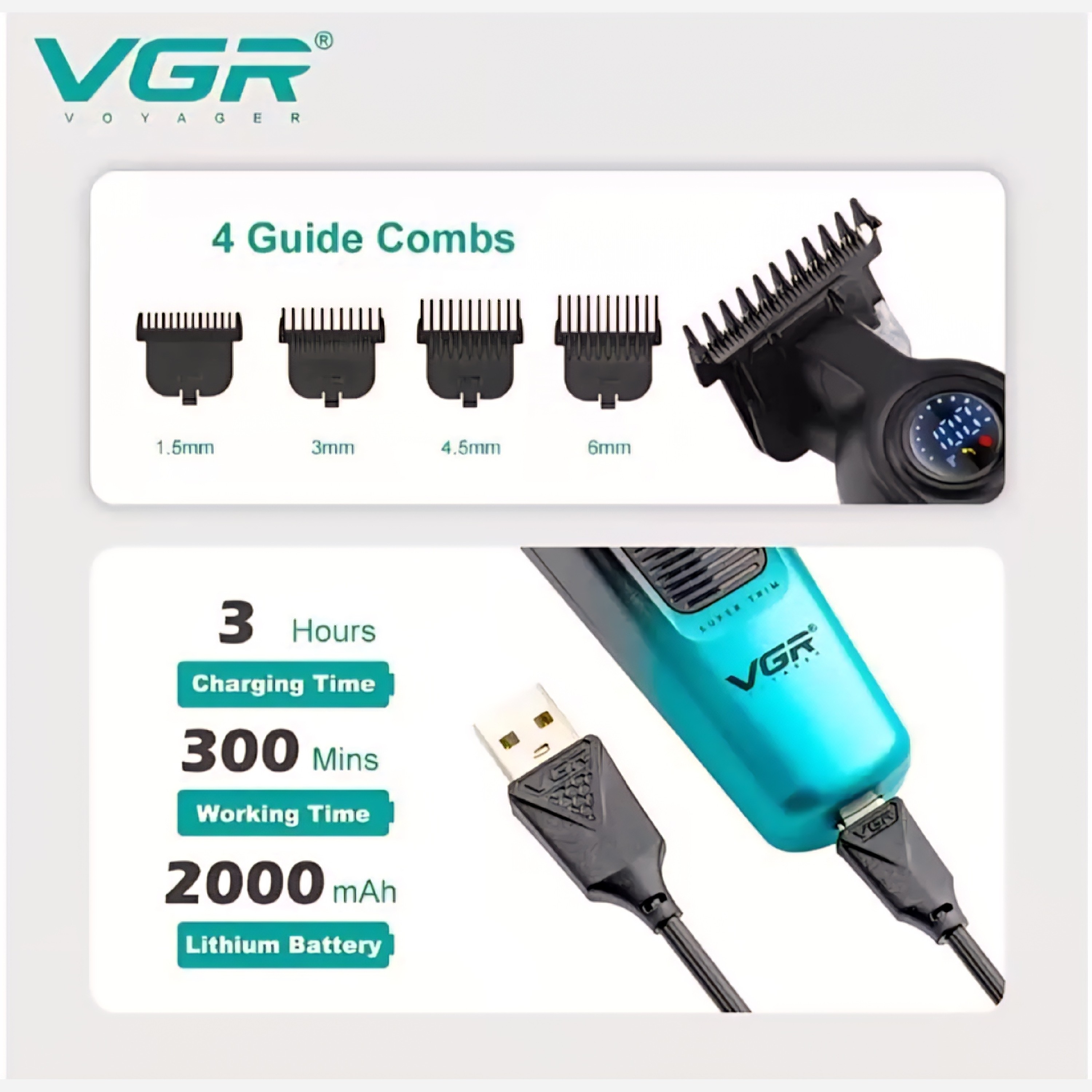 ماشین اصلاح وخط زن وی جی آرV996-196