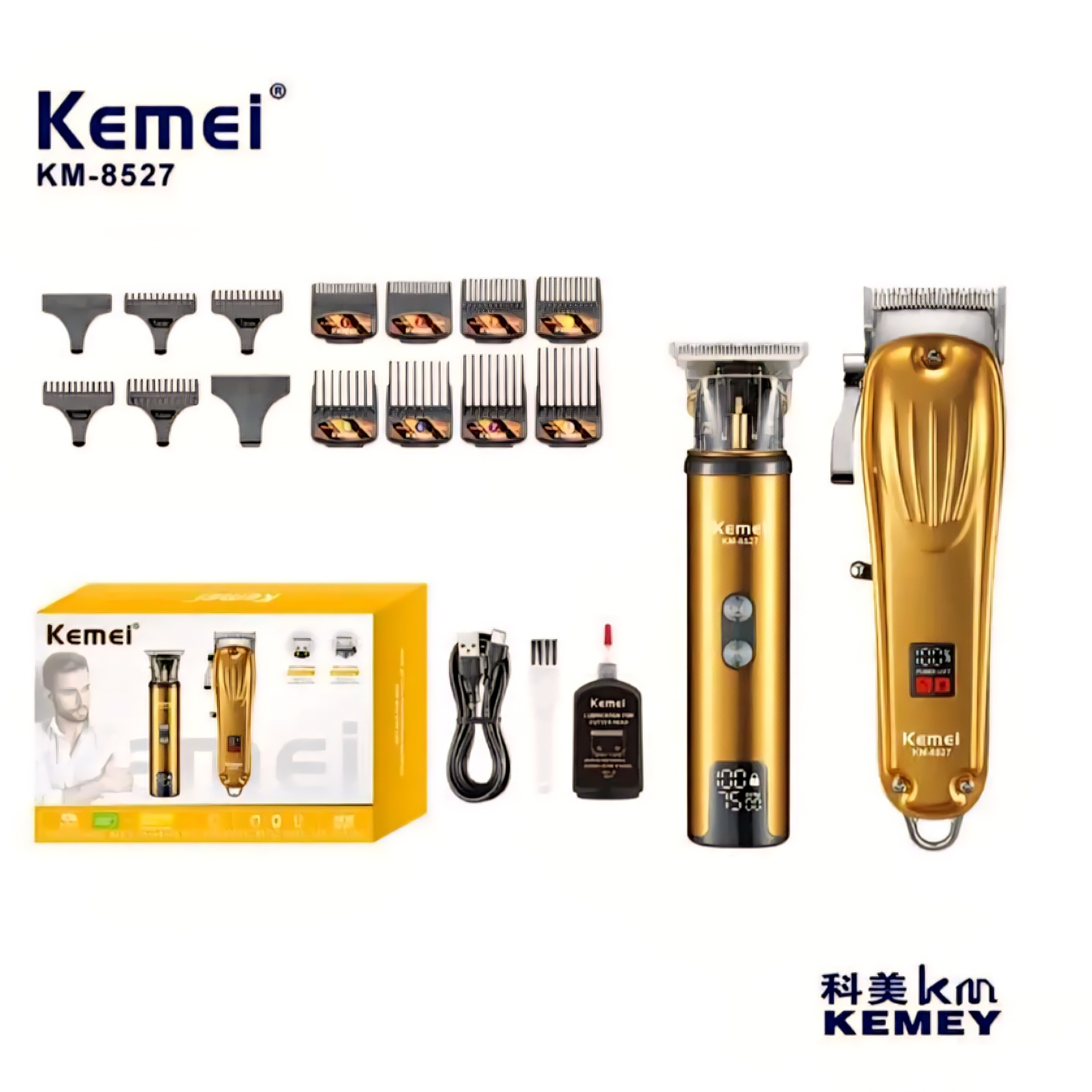 ست ماشین اصلاح و خط زن کیمیKM-8527